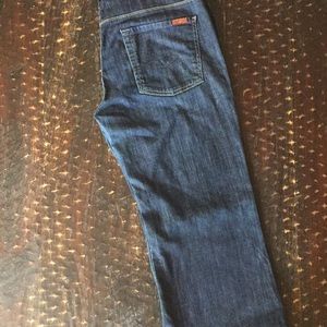 7 for all mankind wide leg jeans, size 32